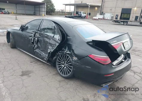 2024 Mercedes-Benz S 580 4Matic z USA, uszkodzony, nr VIN W1K6G7GB6RA284642